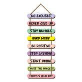 Decorative Motivational Quotes Printed Mdf Wooden Wall Hanging